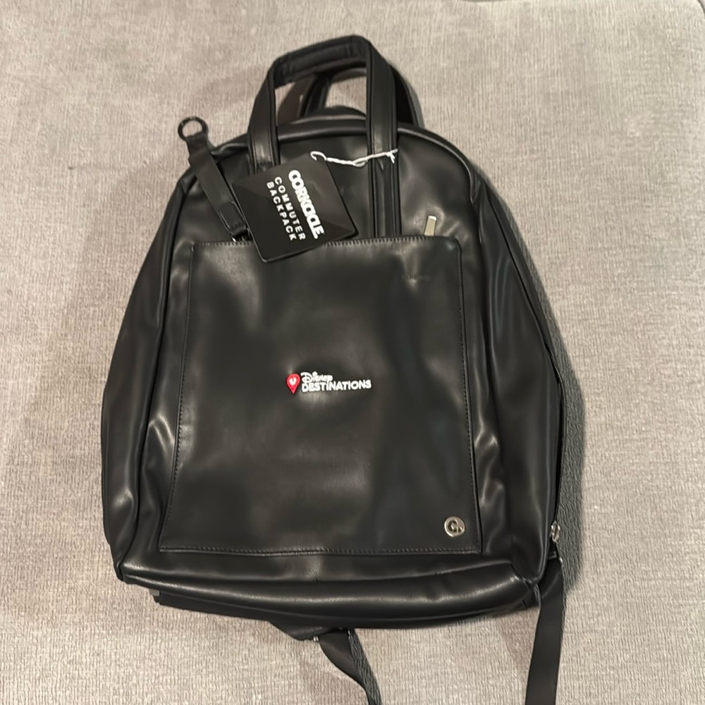 Corckcicle commuter backpack vegan leather with laptop compartment